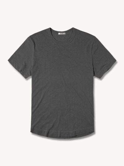 Coal Venice Wash Slub Curved Hem Tee