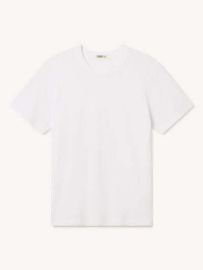 White Pima Short Classic Tee