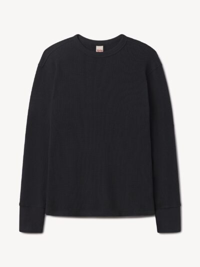Vintage Black Toughknit Thermal L/S Crew