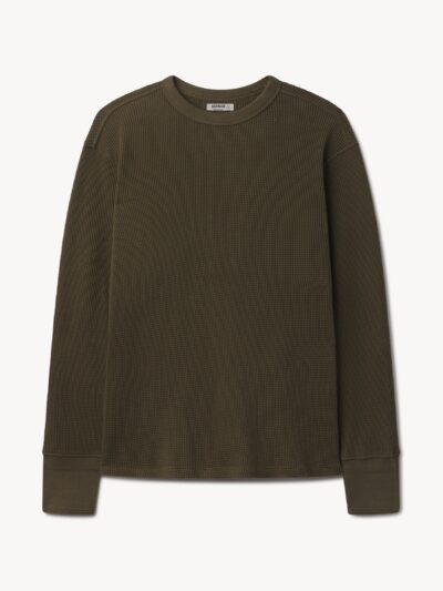 Field Olive Toughknit Thermal L/S Crew