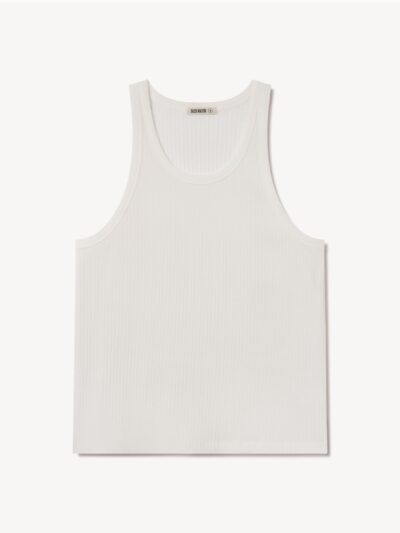 White Slingshot Cotton Tank