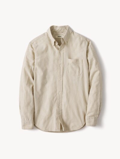 Olive / Natural Chain Stripe California Oxford BD Shirt