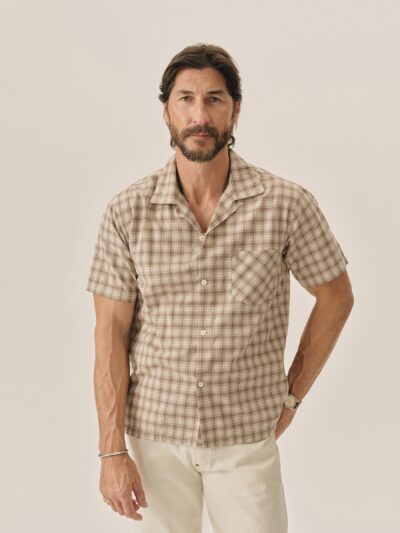 Keegan Plaid Wornwell S/S Camp Shirt