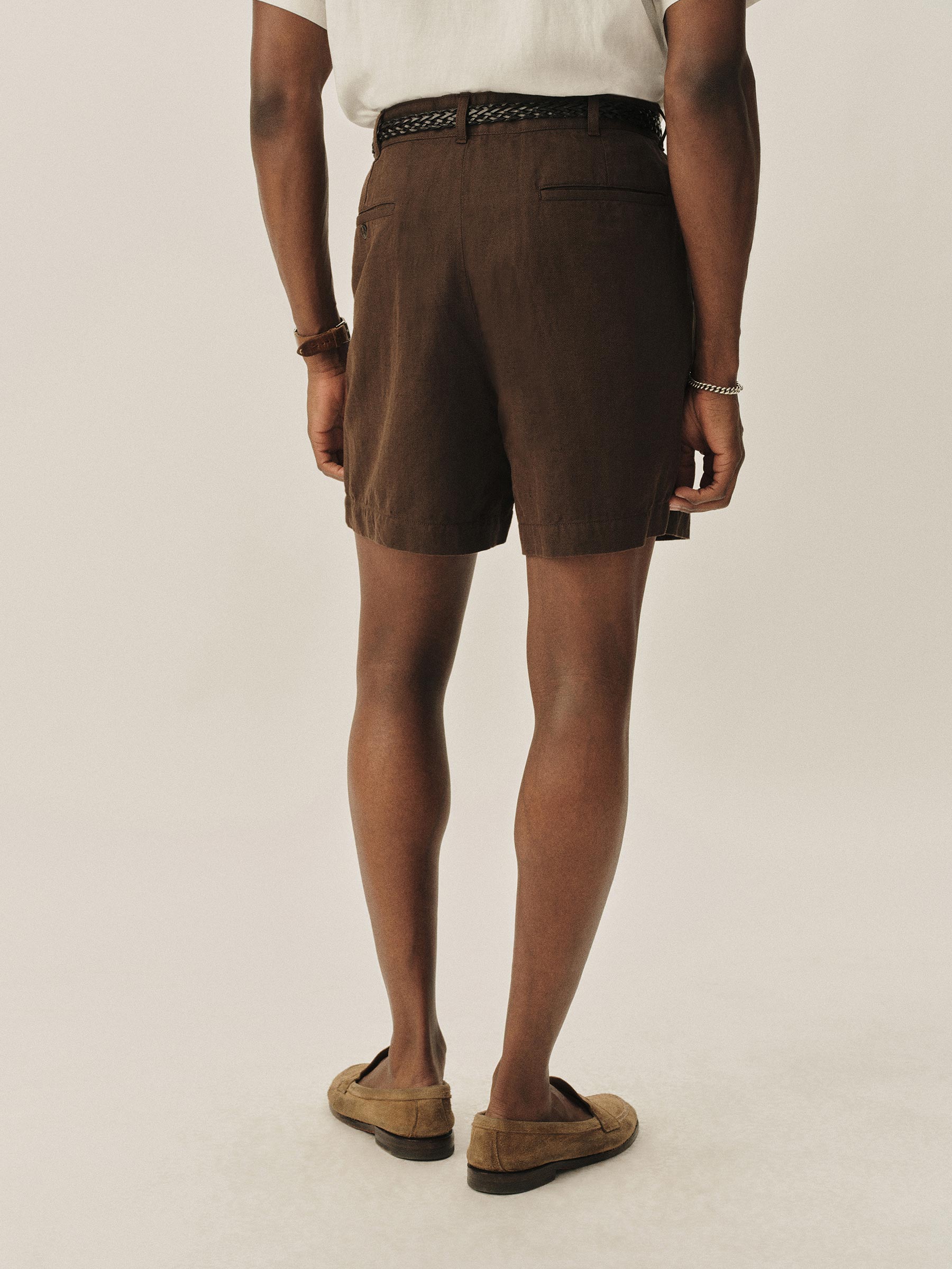 Brown HBT Capitola Linen Carry-On Larsen Short - Image 6
