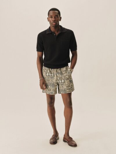 Sage / Blue Sea Print Laguna Swim Short