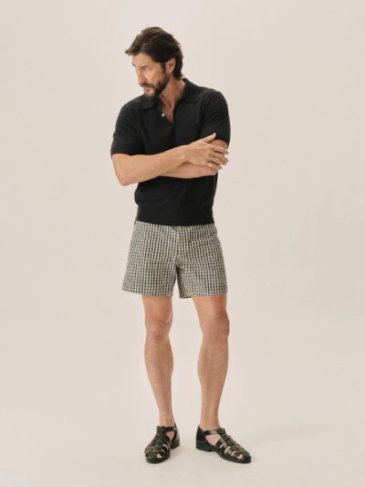 Blue Palaka Plaid Board Short