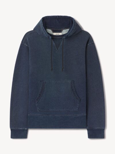 D037 Double Indigo Loopback Afterhood Sweatshirt