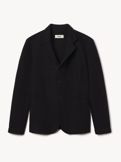 Black Felted Chore Coat