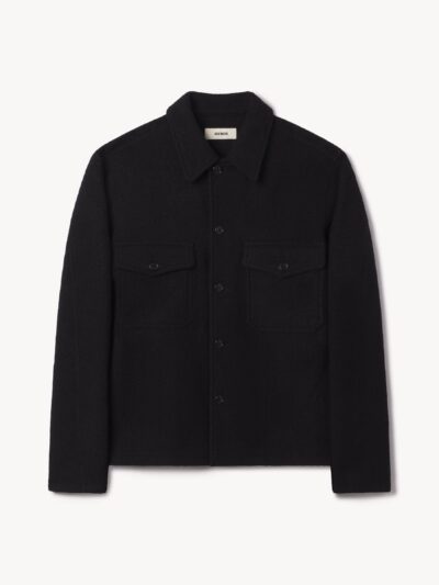 Black Felted Field Shirt