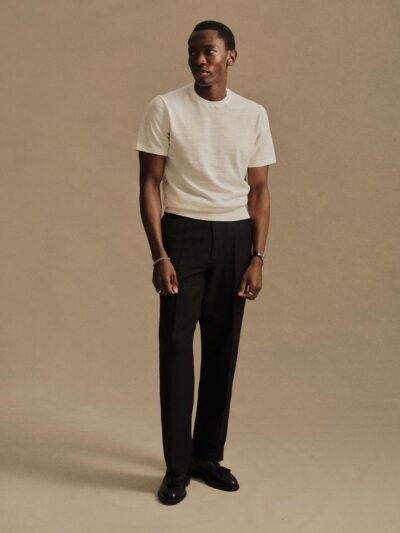 Black Capitola Linen Carry-On Ford Standard Pant