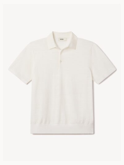 Ivory Avalon Knit Polo