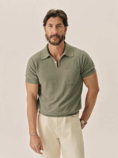 Lichen Cotton Loop Terry Polo