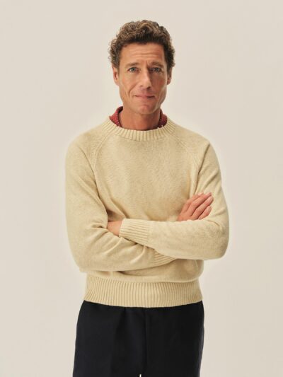 Natural Venice Wash Seafarer Traveler Cotton Crew