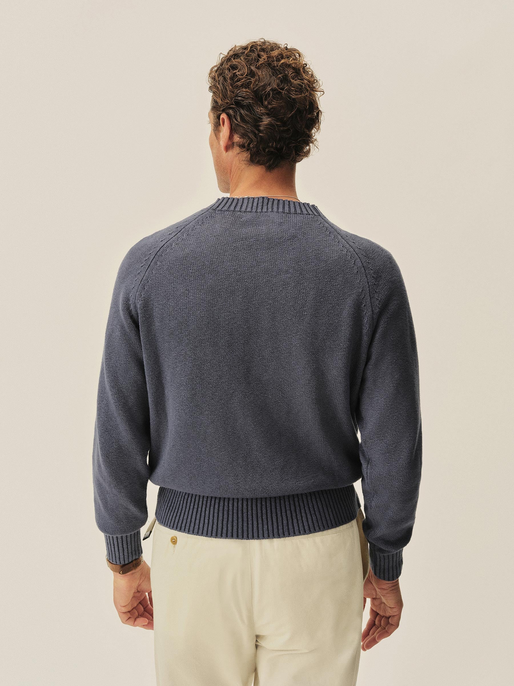 Vintage Navy Venice Wash Seafarer Traveler Cotton Crew - Image 4