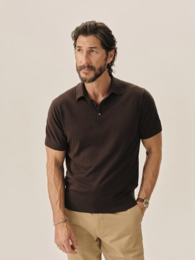 Umber Como Cashmere Polo