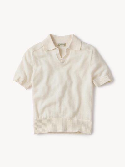 Natural Biella Linen Wool Polo