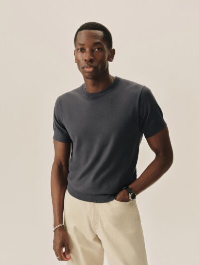 Faded Indigo Como Cashmere Tee