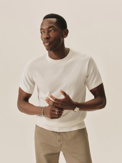 White Como Cashmere Tee