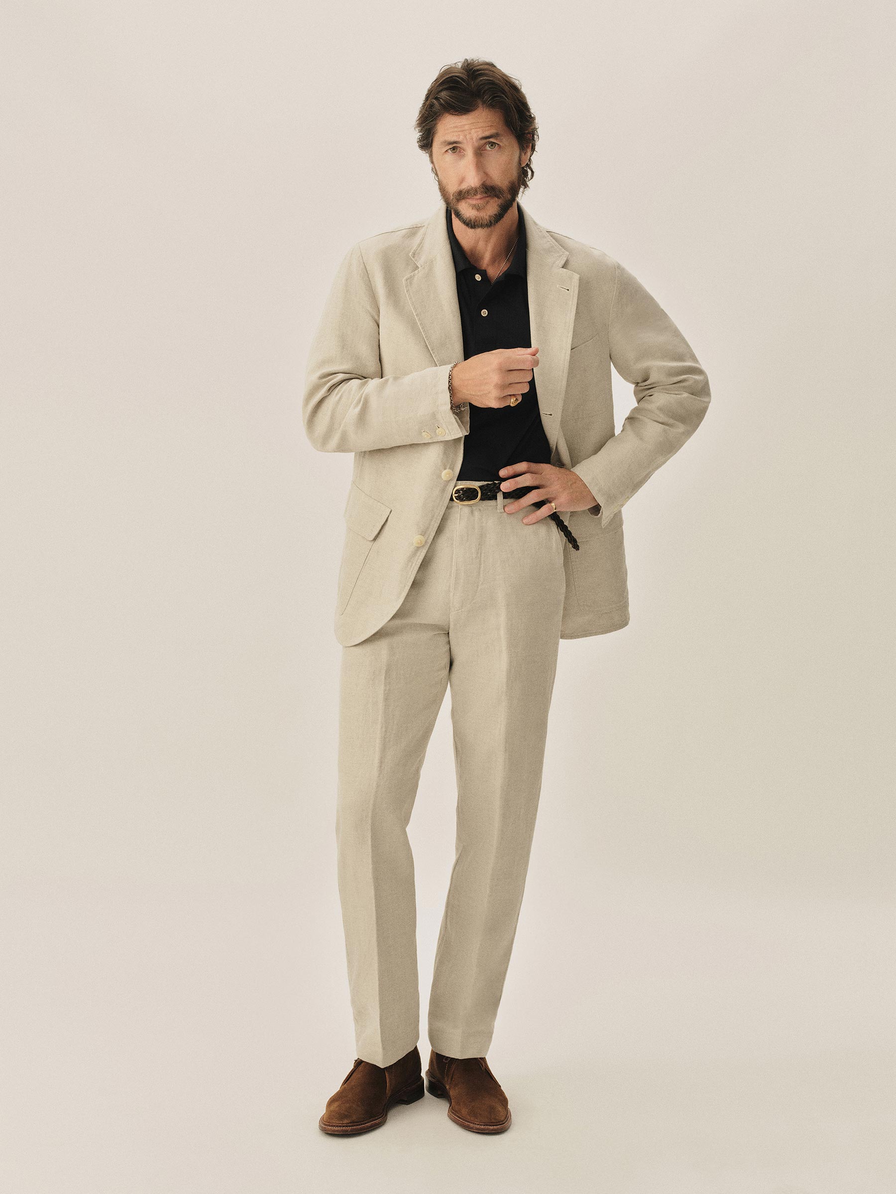 Seeded Natural HBT Capitola Linen Carry-On Jacket - Image 5