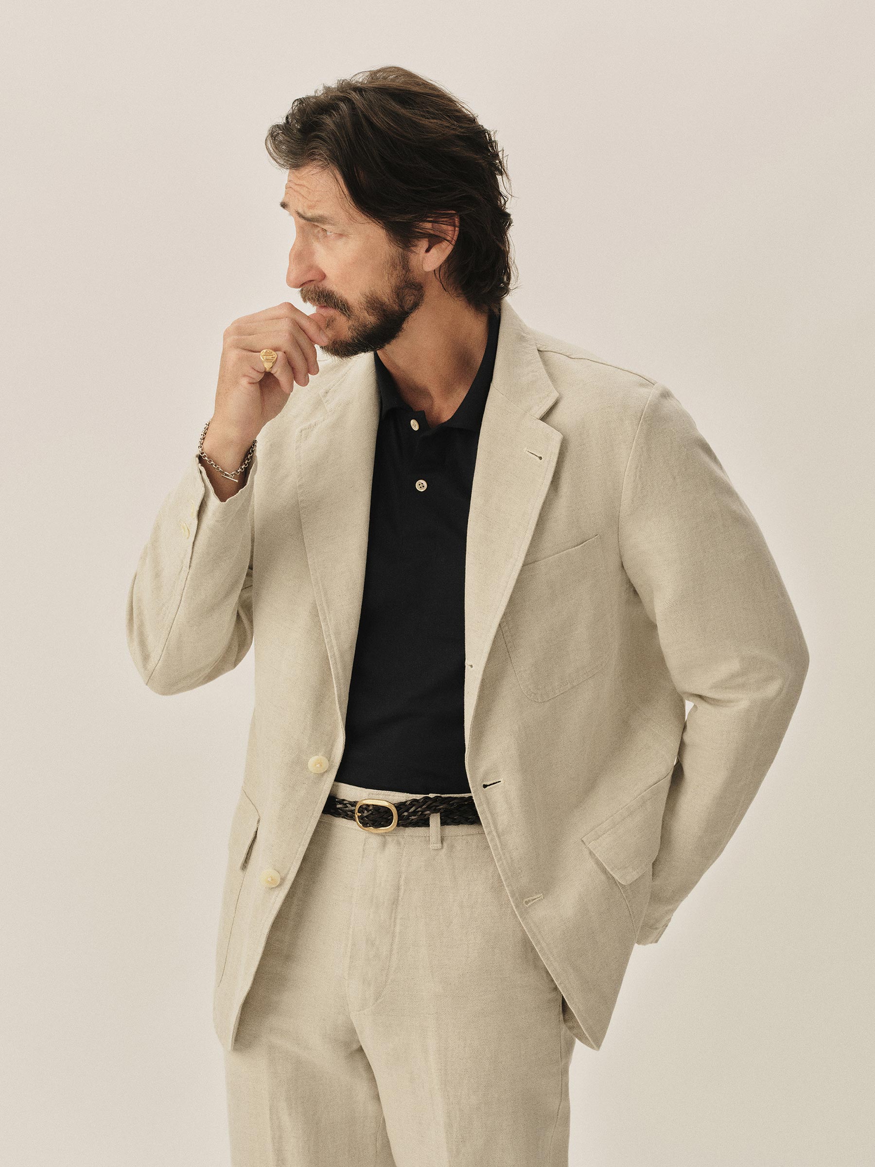 Seeded Natural HBT Capitola Linen Carry-On Jacket - Image 6