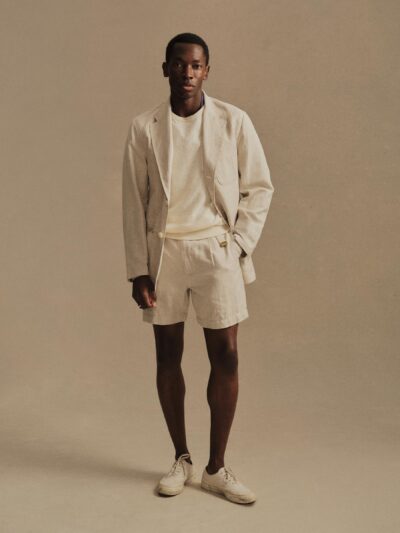 Seeded Natural HBT Capitola Linen Carry-On Larsen Short