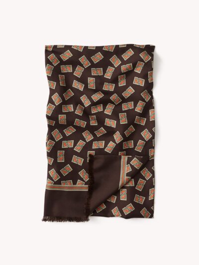 Erik's Stamp Italian Silk Scarf