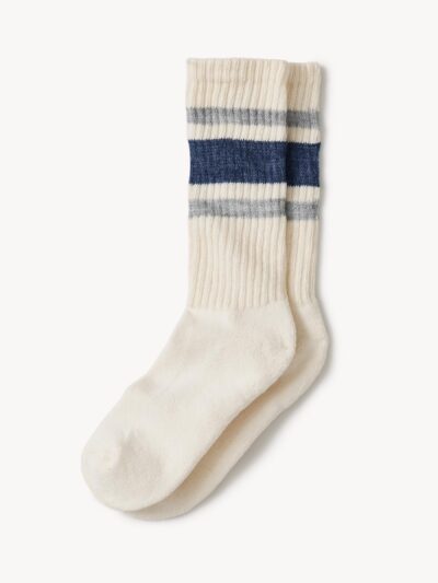 Athletic Grey / Deep Water Sport Stripe Sock