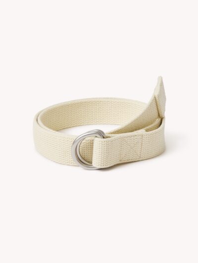 Natural D-Ring Cotton Belt