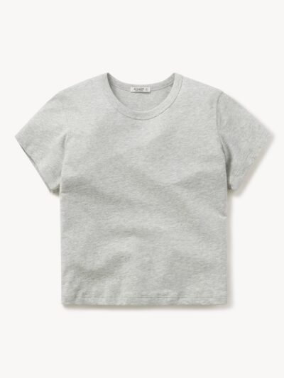 Graphite Pima Boxy Crew