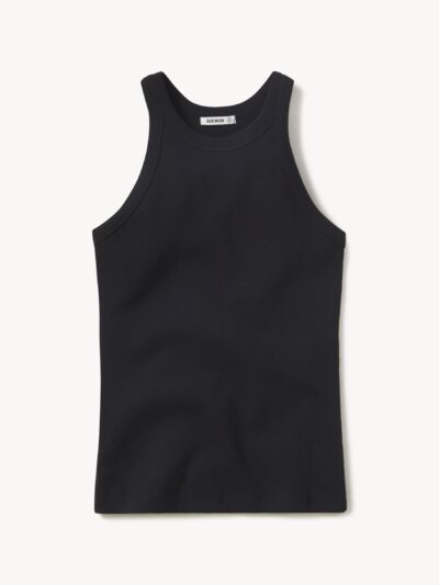 Black Surplus Rib Tank
