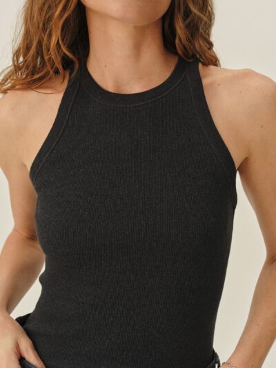 Heather Navy Surplus Rib Tank