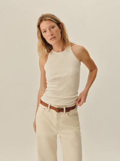 Oatmeal Heather Surplus Rib Tank