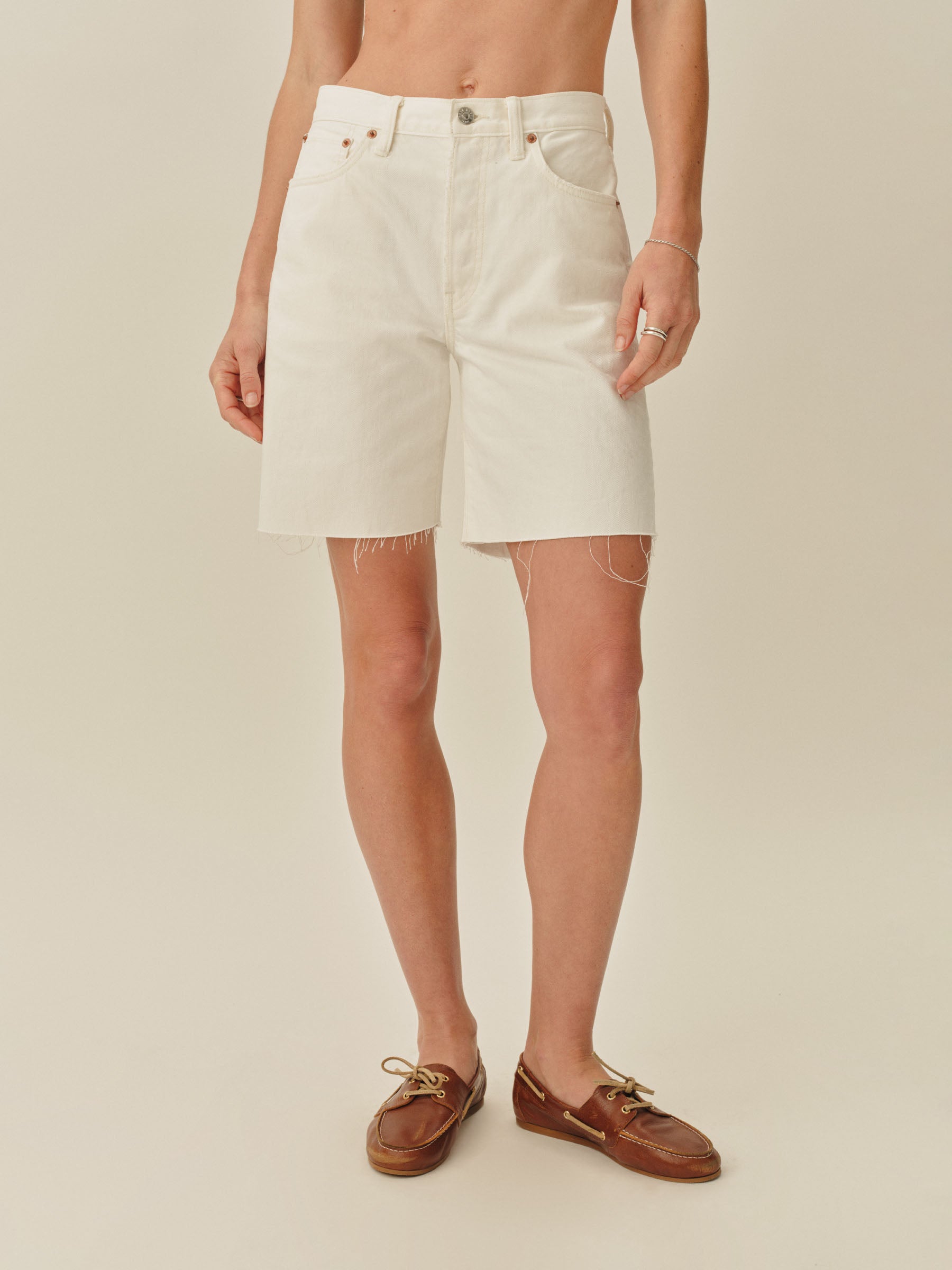 Vintage Natural Off Duty Cut-Off Short - Image 2