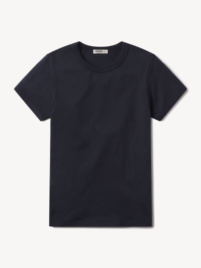 Dark Navy Pima Slim Crew