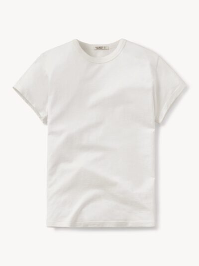 White Pima Slim Crew