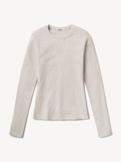 Light Heather Oat Surplus Rib L/S Crew