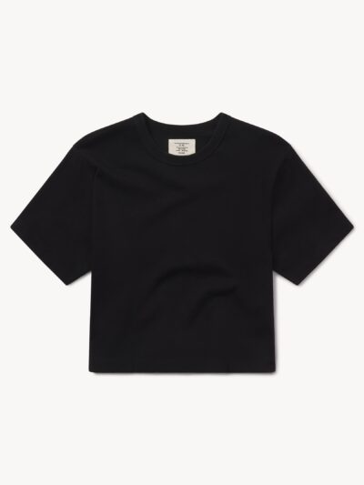Black Field-Spec Boyfriend Crop Tee