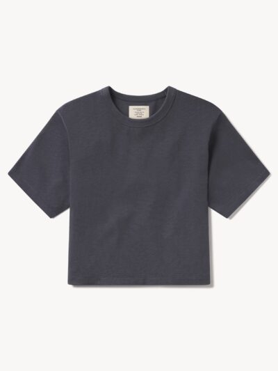 Seal Blue Field-Spec Boyfriend Crop Tee