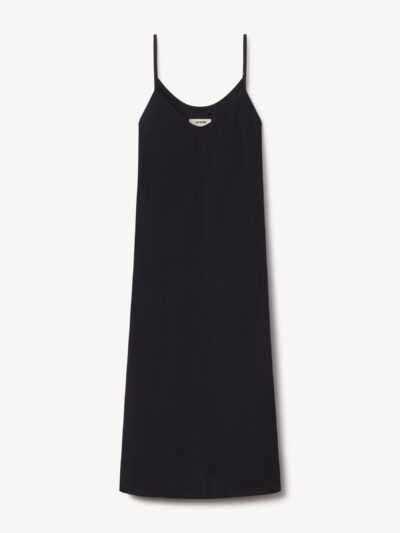 Black Mainstay Cotton Slip Dress
