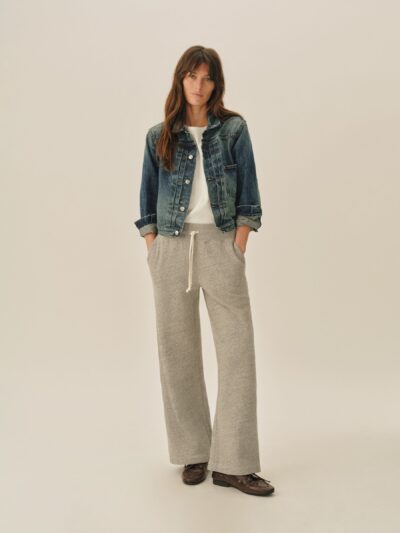 Vintage Heather Grey Vintage Interloop Wide Leg Sweatpant