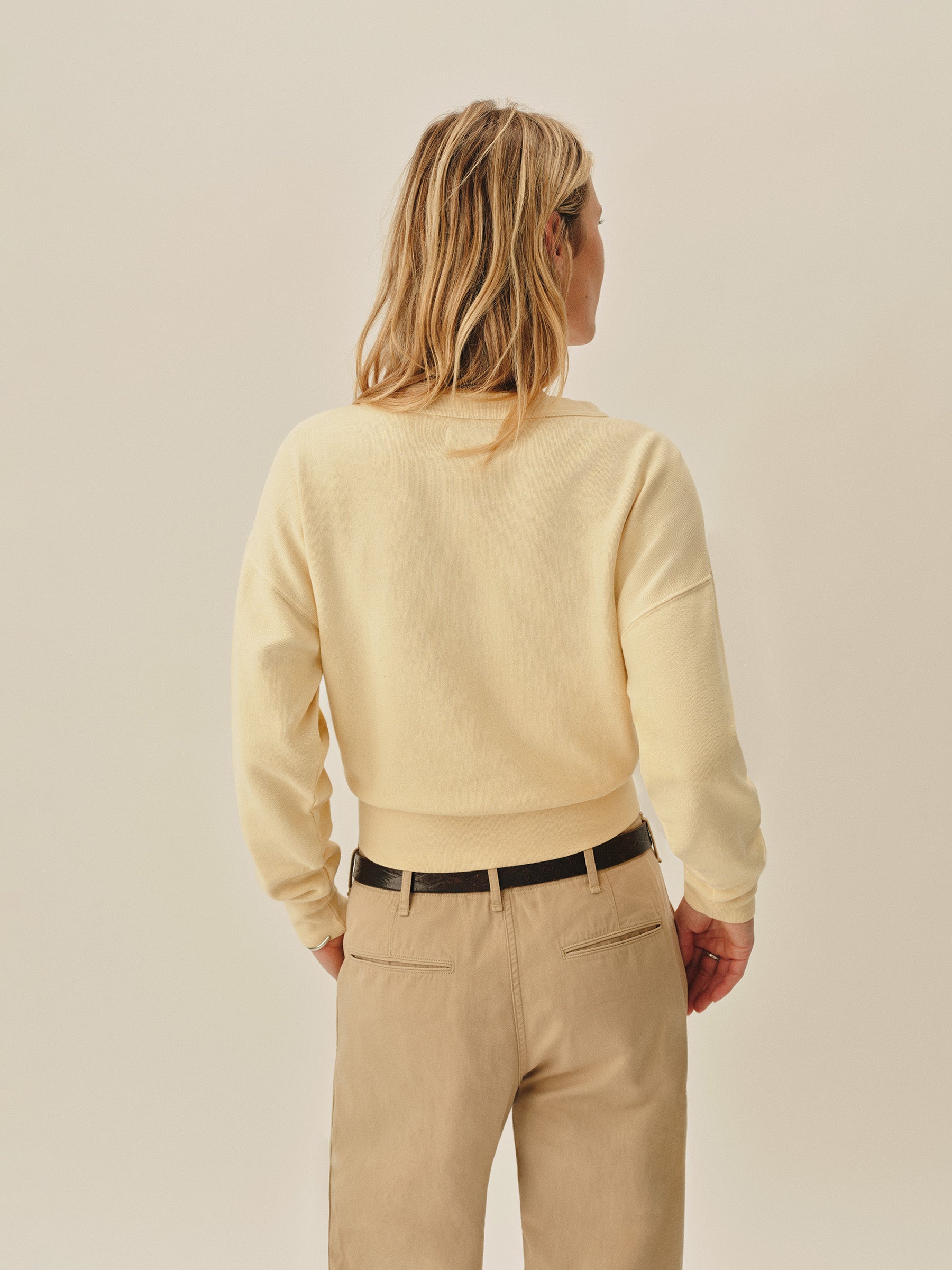 Butter Yellow Vintage Interloop Oversized Crew - Image 3