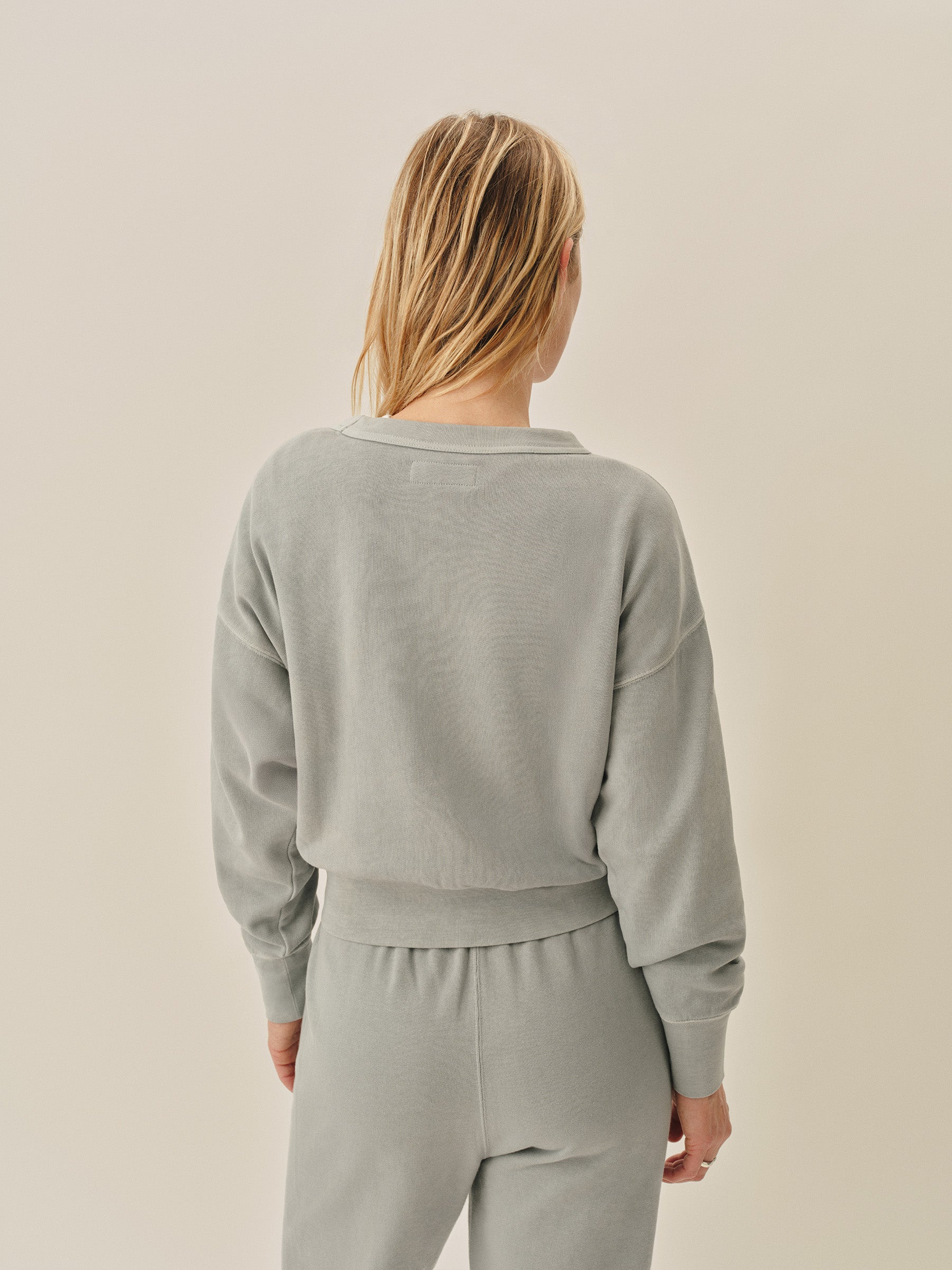 Faded Sky Venice Wash Vintage Interloop Oversized Crew - Image 4