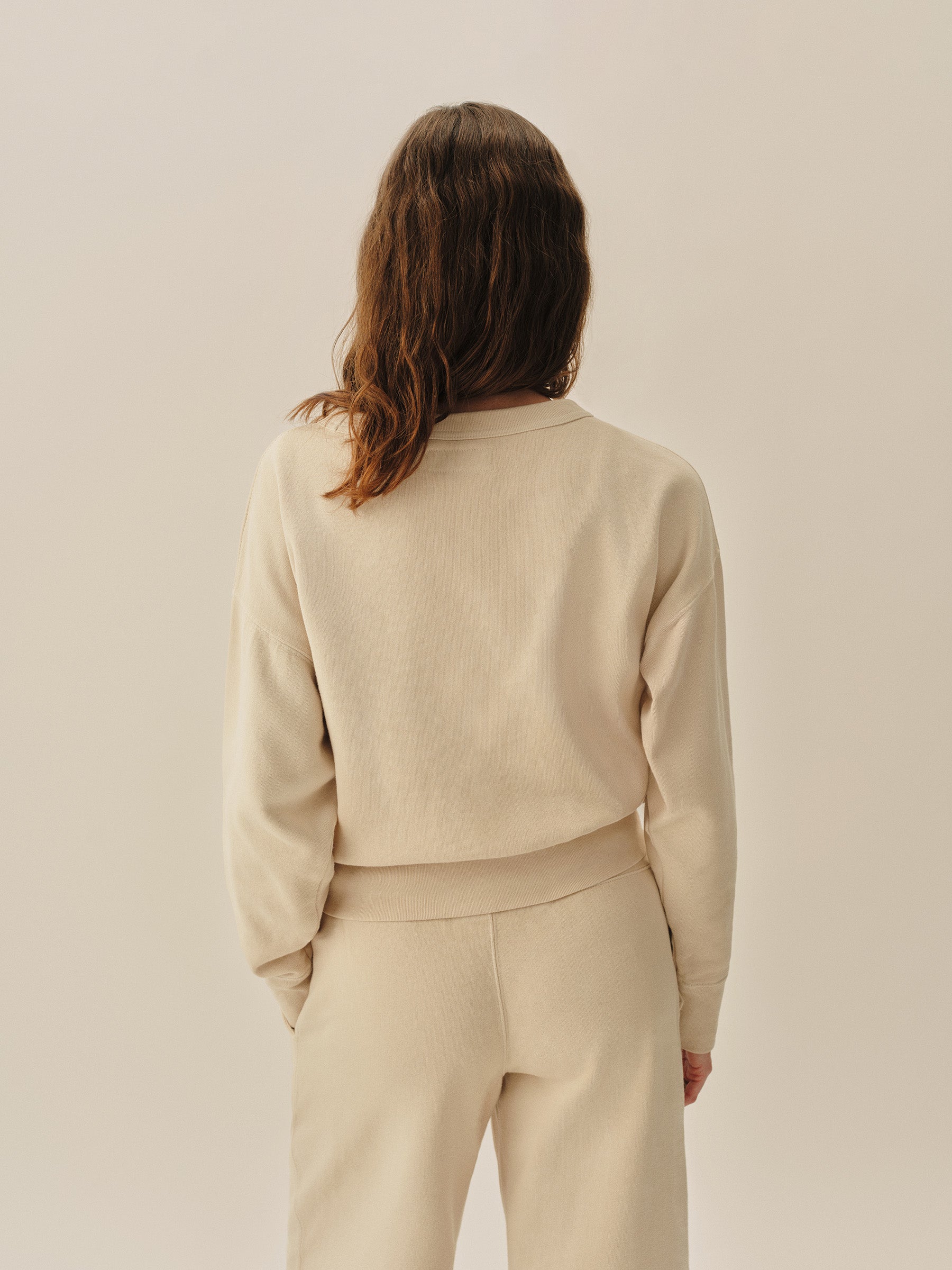 Natural Venice Wash Vintage Interloop Oversized Crew - Image 3