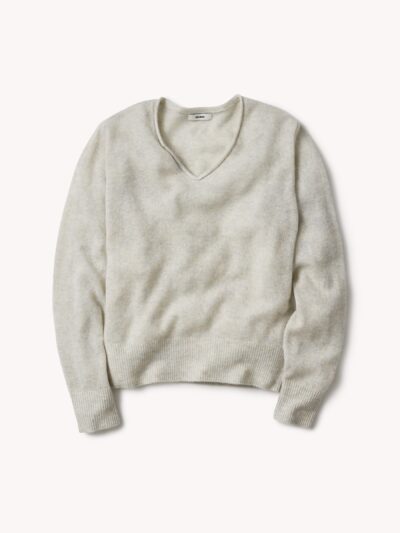 Sea Salt Blue Whisperweight Cashmere V-Neck