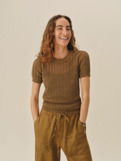 Hickory Coastline Crochet Tee