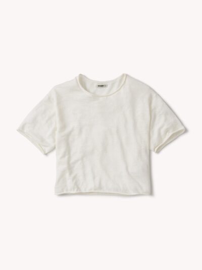 Natural Lighthouse Linen Roll Neck Tee