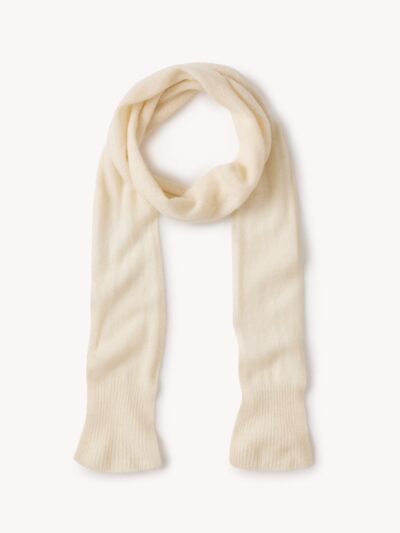 Coconut Whisperweight Cashmere Scarf