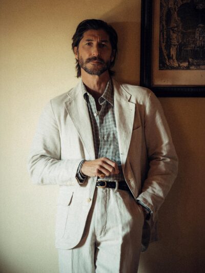 Seeded Natural HBT Capitola Linen Carry-On Jacket