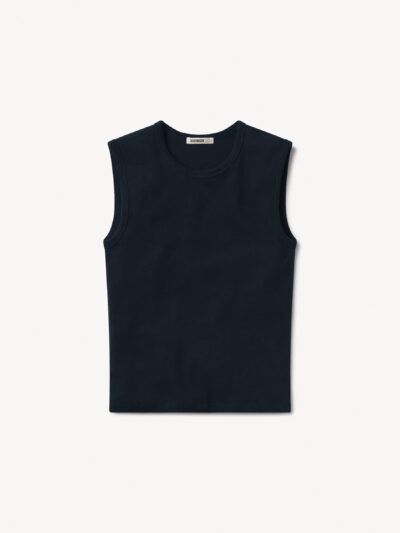 Dark Navy Heirloom Rib Muscle Tank