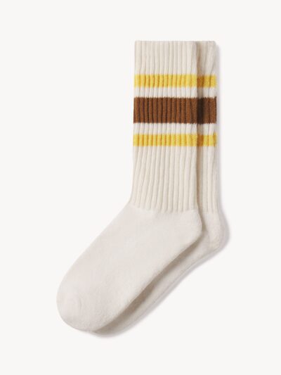 Sunflower / Brown Sport Stripe Sock